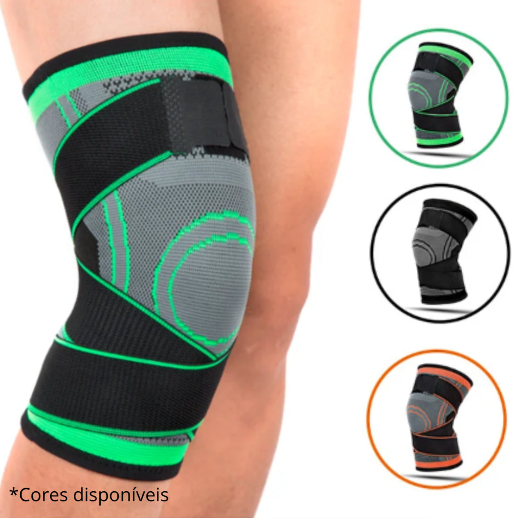 Joelheira de Compressão Ortopédica Ajustável Alívio de Dor Tensor Proteção Esportes