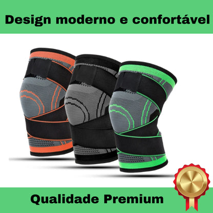 Joelheira de Compressão Ortopédica Ajustável Alívio de Dor Tensor Proteção Esportes