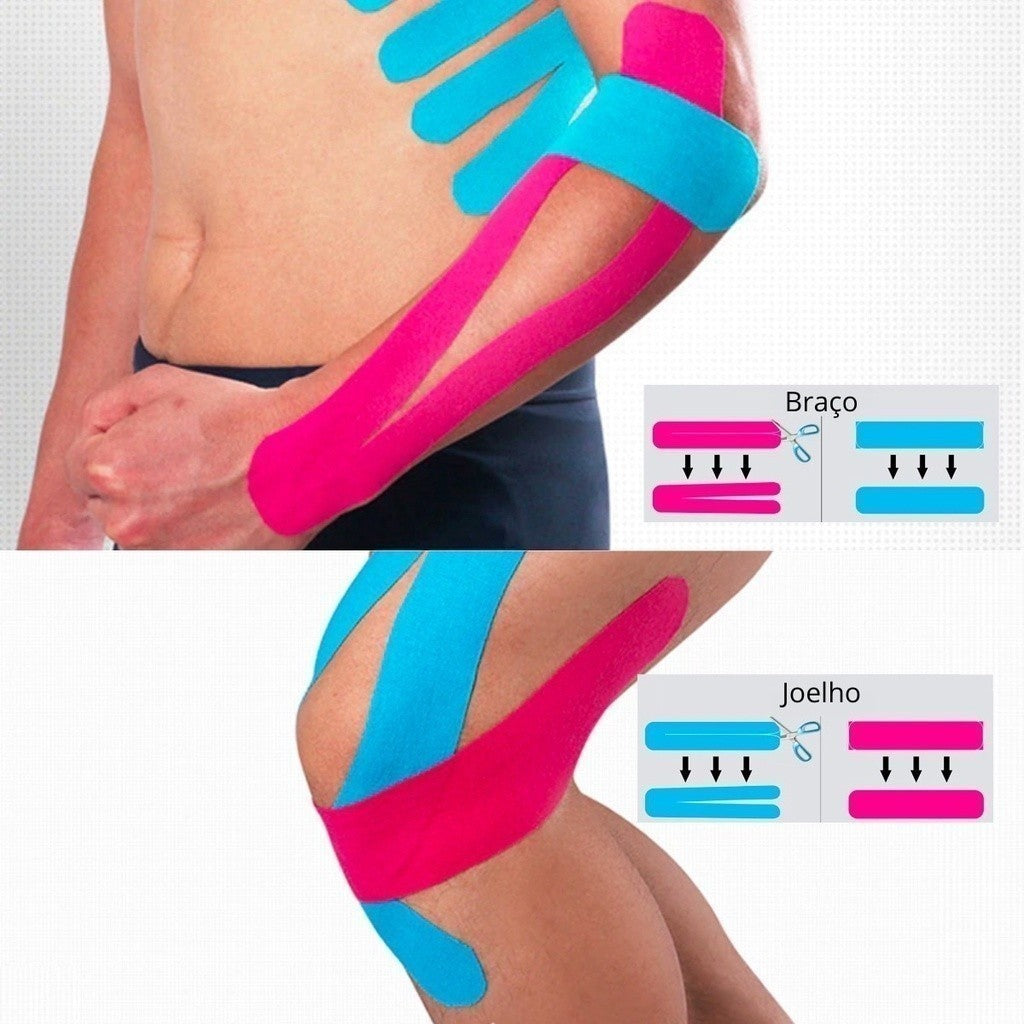 5 Fita Bandagem Elástica Kinesio