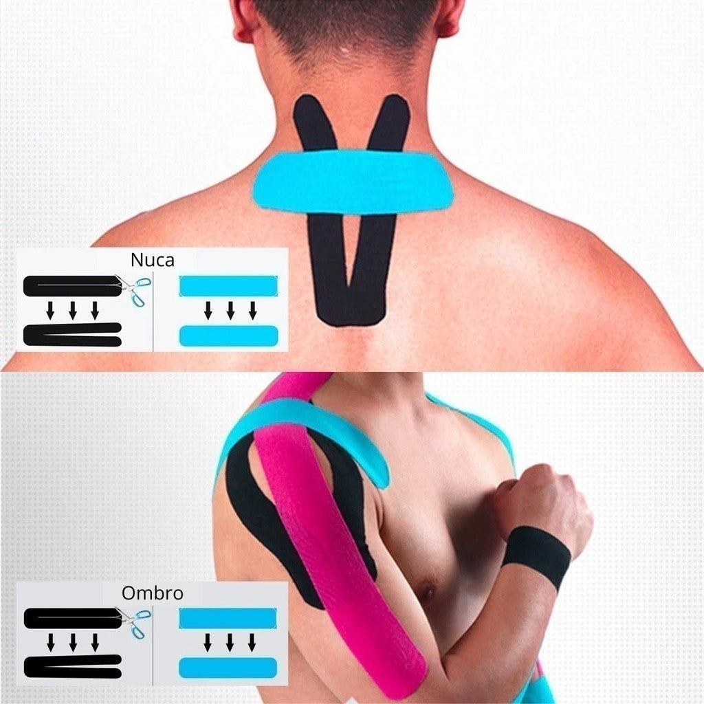 5 Fita Bandagem Elástica Kinesio